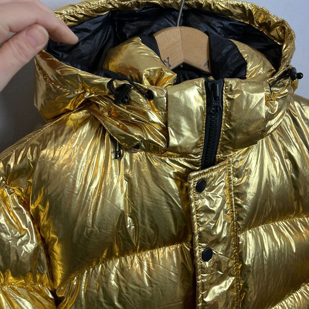 TNA Metallic Gold Puffer Jacket - Picture 12 of 16